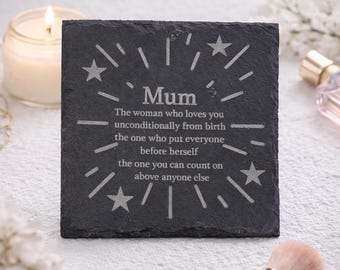 Coaster for Mum Gift for Mum Mother's Day Gift Mum Birthday Present Slate Gift for Mum Gift for Her Present for Mother Quote about Mum