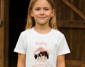 Shetty Pony Shirt Damen – Pferdeliebe T-Shirt – Geschenk Reiterin & Pferdeliebhaber – Geschenkidee Pferdemädchen- Pferde Geburtstagsgeschenk