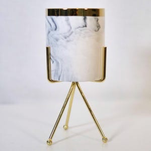 Minimalistischer Keramik Marmor Pflanzer | Modernes weißes Design Wohnkultur | Zimmerpflanze Zubehör | Keramik Blumentopf