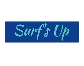 Surf's Up Bumper Stickers | Perfect for Beach Lovers, Surfing Enthusiasts, Summer Vibes, Car Decoration, Fun Gifts