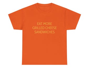 Grilled Cheese Lover Tee, Funny T-Shirt, Foodie Apparel, Gift for Sandwich Lovers, Casual Style Tee