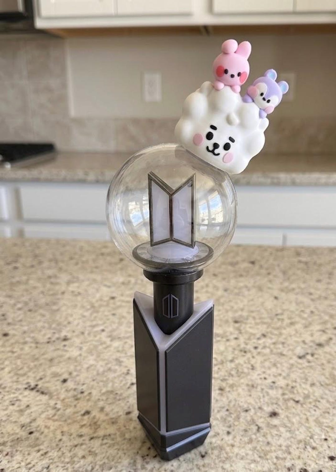Cute Friend 3D Printed Topper for BTS Army Bomb MOTS (SE) or New V4 ...