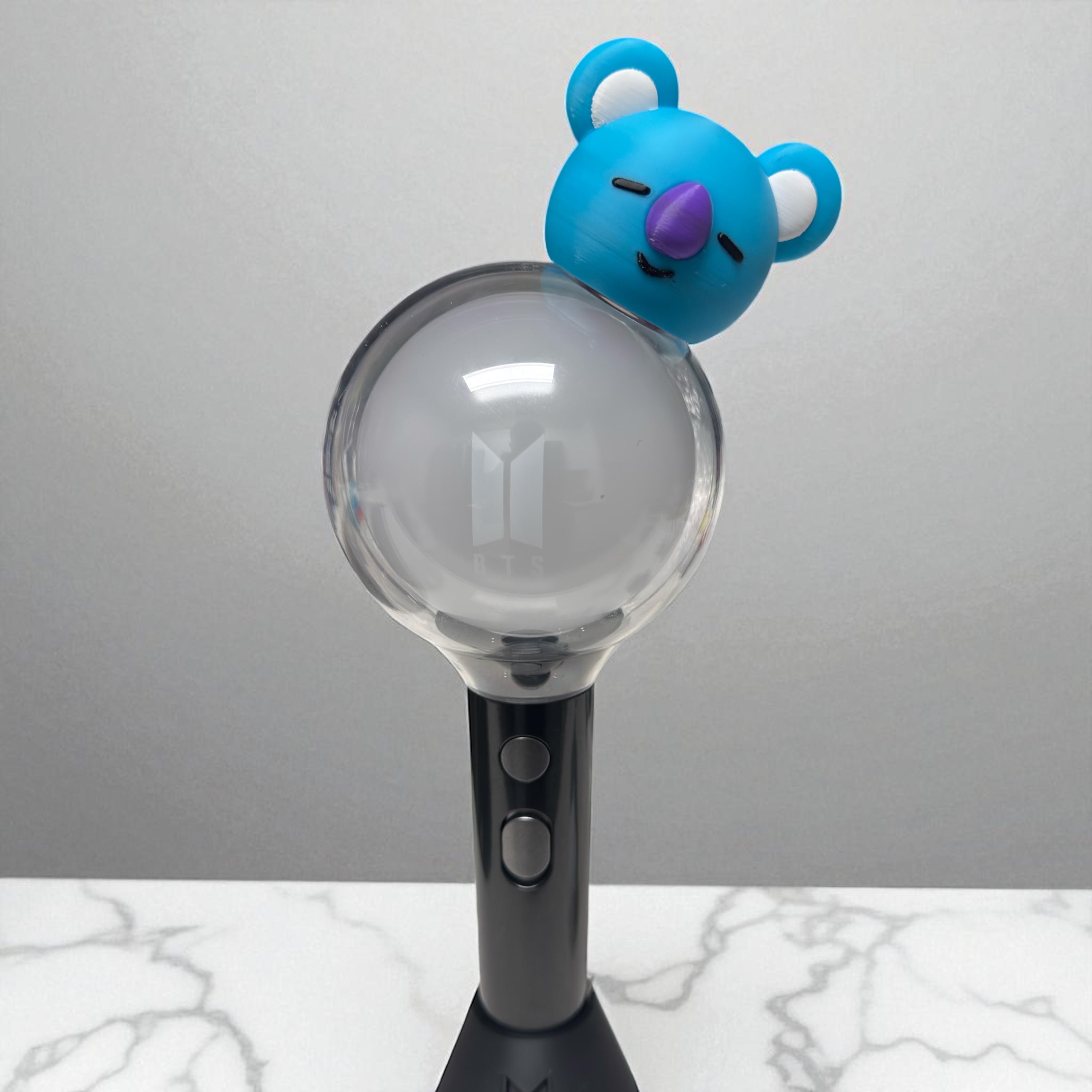 BT21 Inspired Koya Topper for BTS MOTS (SE) Light Stick - Etsy