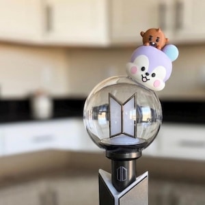 Cute chipmunk & friend 3D printed topper Accessory for BTS Army Bomb