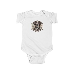 German Shorthaired Pointer Infant Bodysuit | Puppy Dog Patch Design