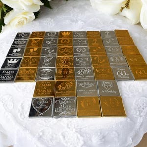 Personalized Bridal Shower Chocolate Favors, Wedding Favors, Engagement Chocolate, Wedding Chocolate, Luxury Chocolate
