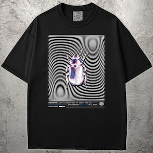 COLEOPTERA Beetle Shirt | Streetwear T-shirt, Insect Graphic, Bug Lover, Y2K Aesthetic Alt Style, Casual Fashion, Oversized Unisex Tee