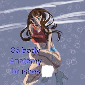 Procreate Body Anatomy Brushes: Figure Drawing Stamps