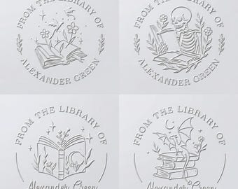 Personalized Book Embosser/Custom Book stamp/From The Library Of Book Embosser/Library Embosser/Graduation gift/Book Lover Gifts