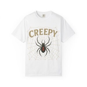 Creepy Spider Graphic T-shirt | Unisex Halloween Tee, Spooky Shirt, Gift for Fall Celebrations, Casual Wear, Horror Lovers