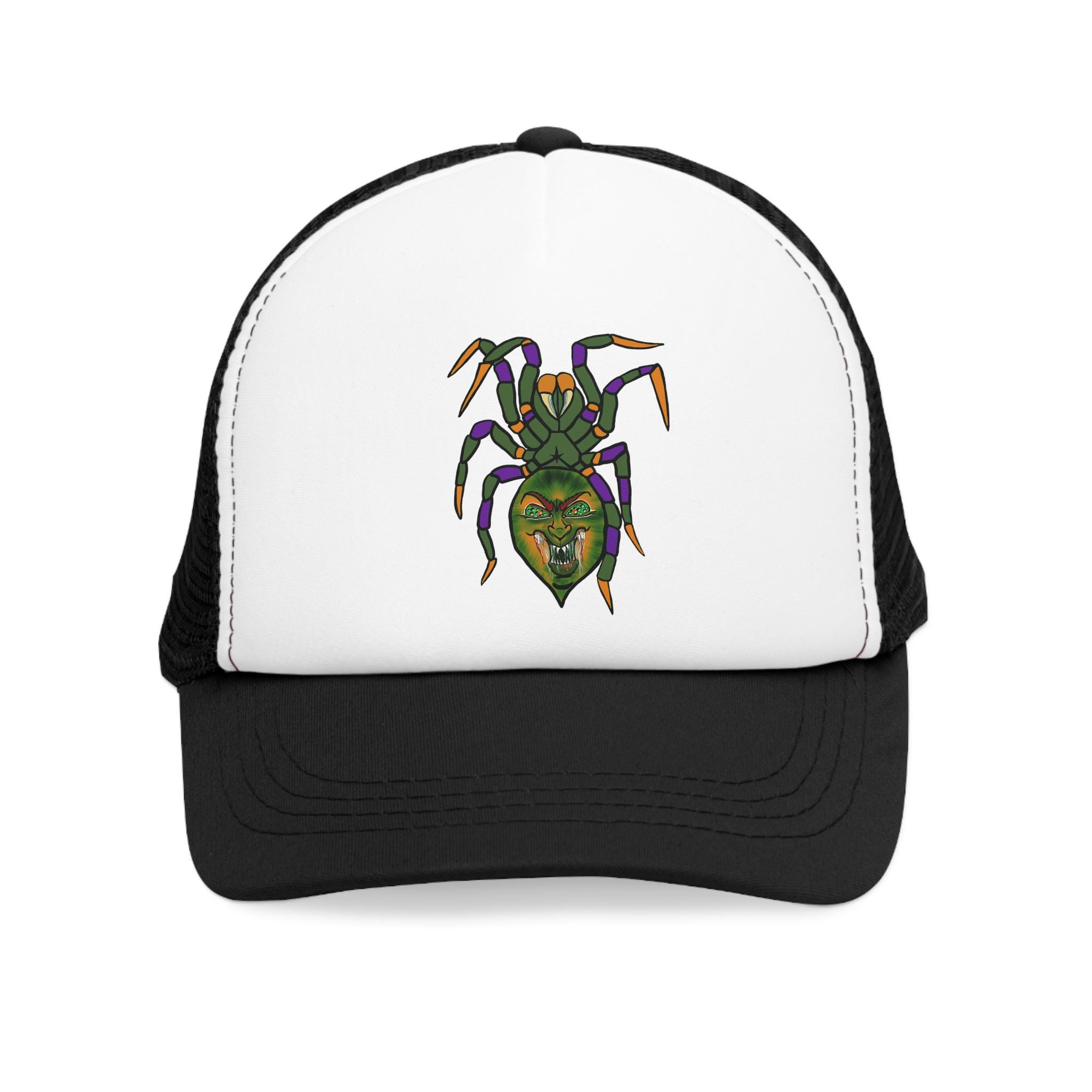 Black Trucker Hat with Embroidered \