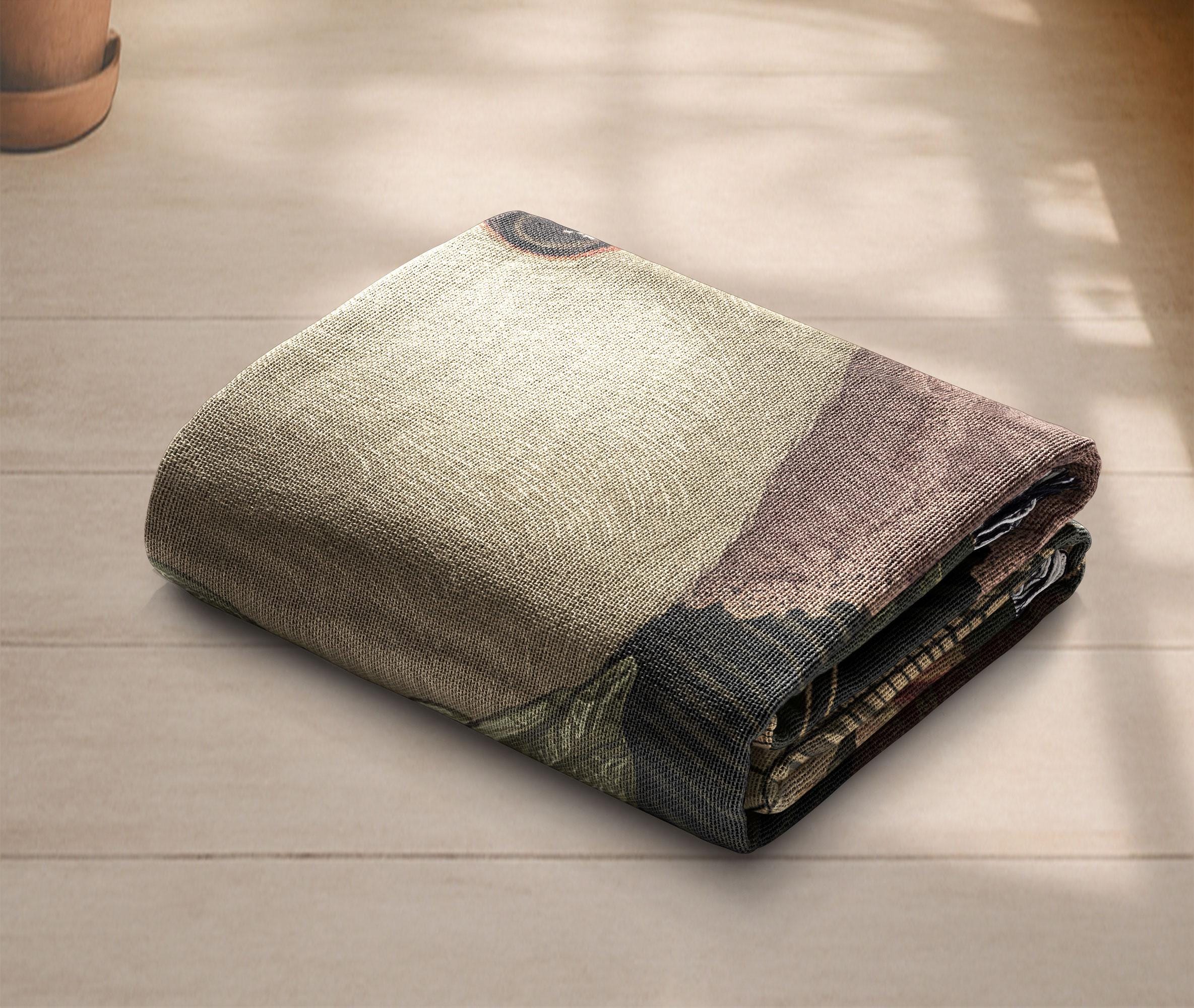 Duck Portrait 100% Cotton Woven Blanket, Animal Art Woven Blanket