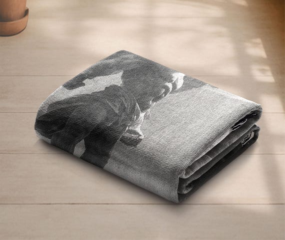 Fallen Angel 100% Cotton Woven Blanket, Religious Christian Gift