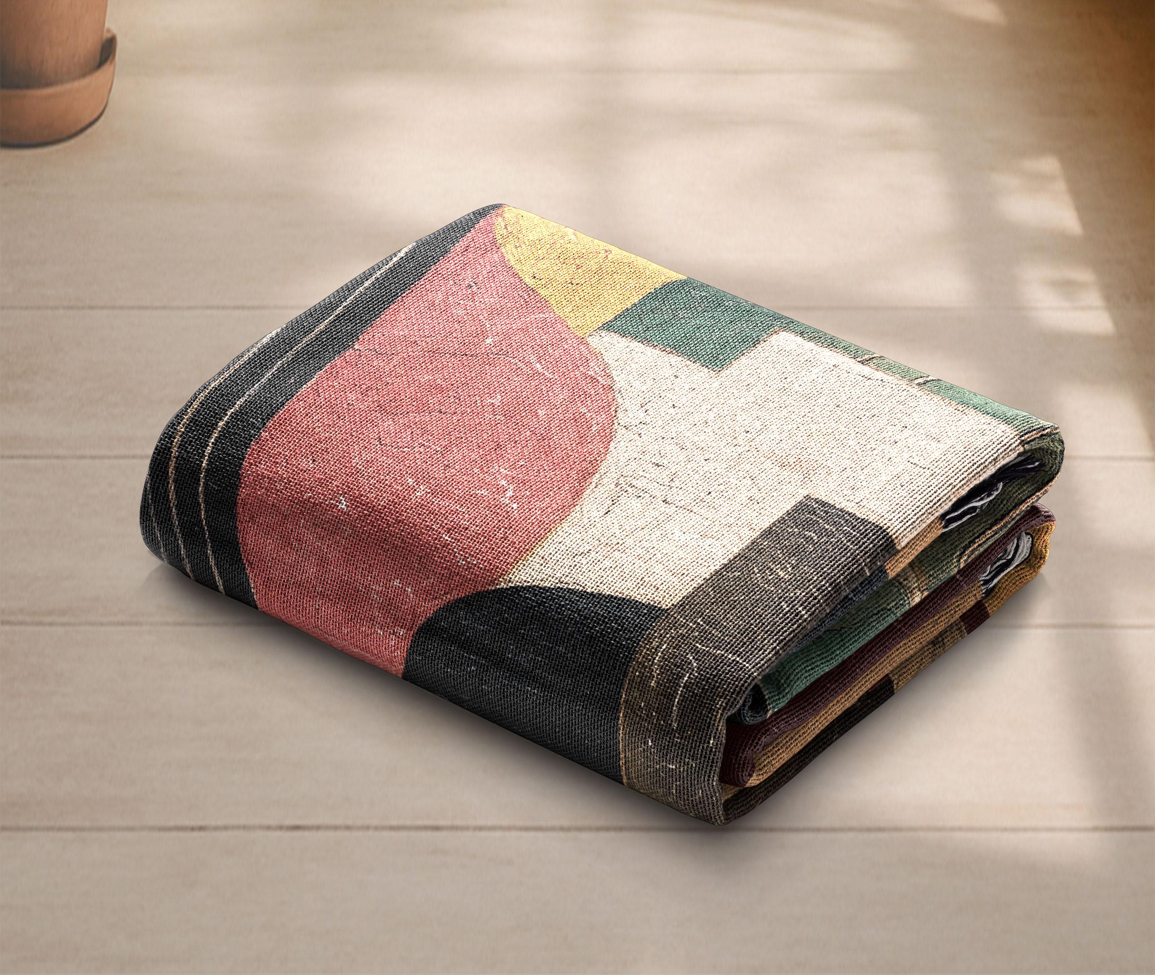 Abstract Music Instrument 100% Cotton Woven Blanket, Jazz String