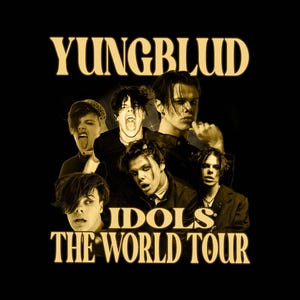 Yungblud IDOLS The World Tour 2025 TShirt PNG Design, Bootleg Tee, Instant Download And Ready To Print