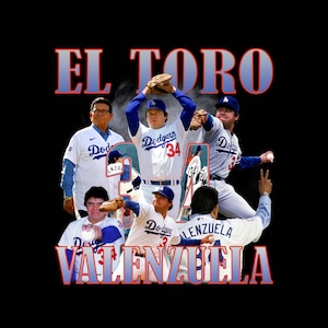 Fernando Valenzuela T Shirt Design PNG Téléchargement instantané 300 Dpi