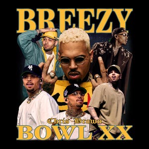 Chris Brown Breezy Bowl XX Tour 2025 TShirt PNG Design, Bootleg Tee, Instant Download And Ready To Print Instant Download 300 Dpi