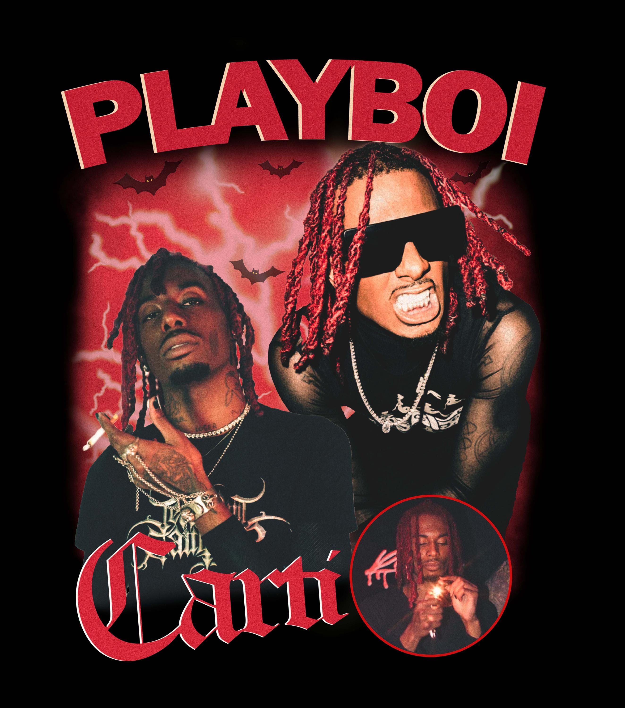 Poster Playboi Carti Wall Tapestry Album Cover Uzi And Carti
