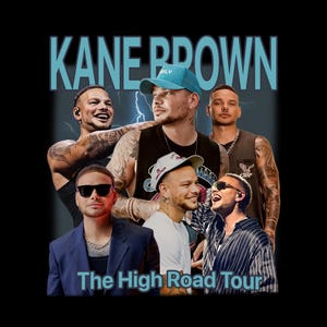 Kane Brown The High Road Tour TShirt PNG Design, Bootleg Tee, Instant Download And Ready To Print