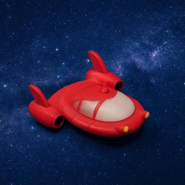 Mini-rymdskepp Baby Einstein: 3D-printad samlardisplay
