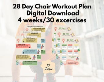 Stoelyoga voor senioren: 28 dagen zittend trainingsplan (pdf-download) .