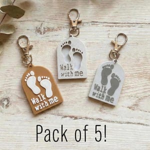 Walk With Me keychains 5 Pack for 2026 LDS youth theme! Bulk gifts, handouts or keepsakes for LDS young men, young women, and primary!