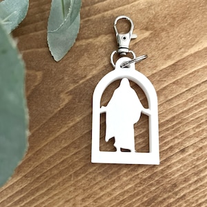 Christus Arch Keychains 1, 5, 25, and 100 Pack! LDS Youth, Primary, Missionary Gift. 3D Printed White Christus Statue with Keyring.