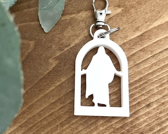 Christus Arch Keychains 1, 5, 25, and 100 Pack! LDS Youth, Primary, Missionary Gift. 3D Printed White Christus Statue with Keyring.