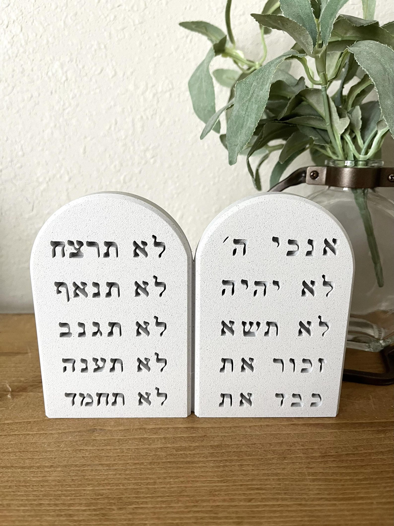 Ten Commandments Models 10 Commandment Tablets Model With English Commandments on One Side and ...