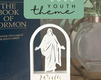 2026 Youth Theme, Model of Jesus Christ in an Arch! Great for bulk gift handouts or keepsakes for LDS young men, young women, or primary!