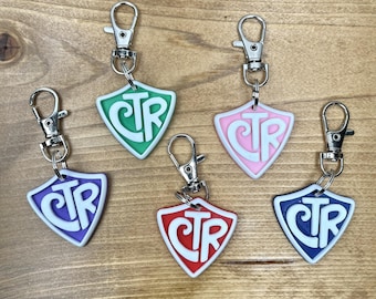 CTR Keychain! Perfect for LDS primary gifts or handouts! Green, Pink, Blue, Red, and Purple color options.