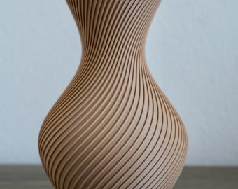 3D Printed Textured Vase: Modern Minimalist Home Decor