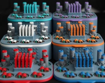 3D Printed Catan Game Pieces Set, Compatible with Cities & Knights + Seafarers, Custom unofficial Board Game Upgrade, 4-6 Players Kit