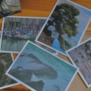 Set van 5 ansichtkaarten voor kustfotografie