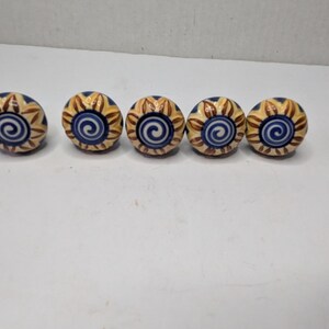 5 Ceramic And Metal Drawer Pull Knobs
