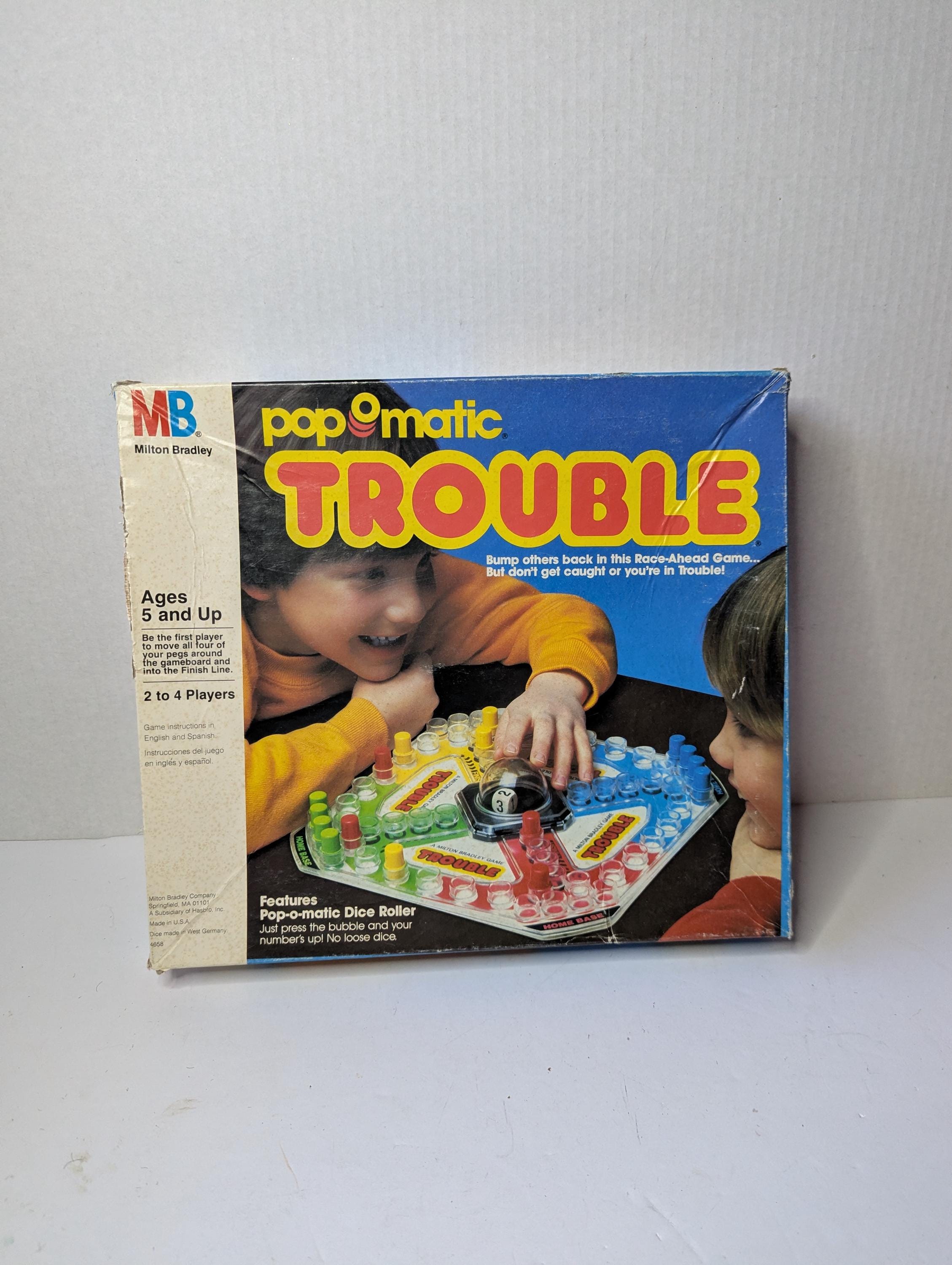 Jeu De Société Vintage MB Bille-Trap (Trouve La Bille) - Jeu D'adresse Et De Rapidité - Version Incomplète - Occasion
