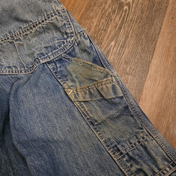 VTG Lee Denim Overalls 1940s 1950s Sanforized Don… - image 13