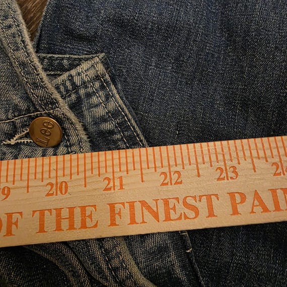 VTG Lee Denim Overalls 1940s 1950s Sanforized Don… - image 8