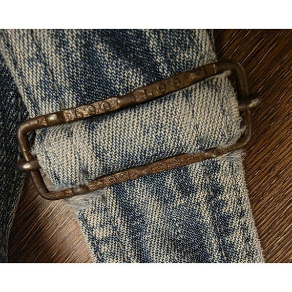 VTG Lee Denim Overalls 1940s 1950s Sanforized Don… - image 4
