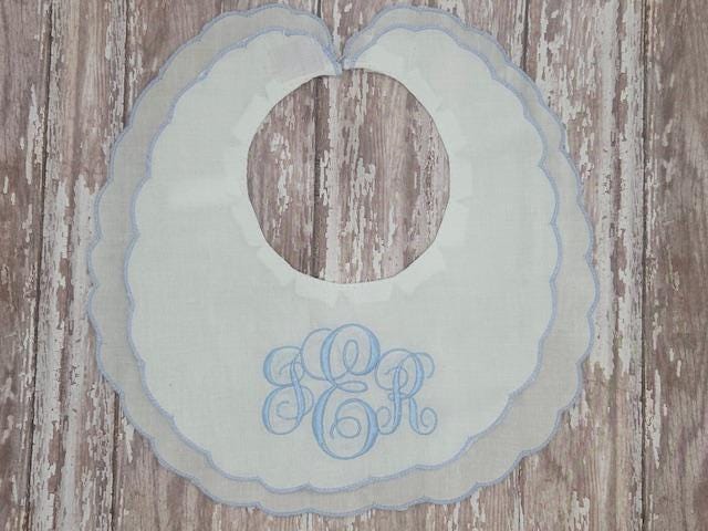 Linen Monogram Bib - Etsy Linen Monogram Bib - Etsy
