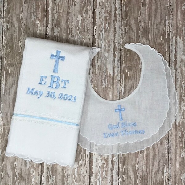 Christening Bib Etsy