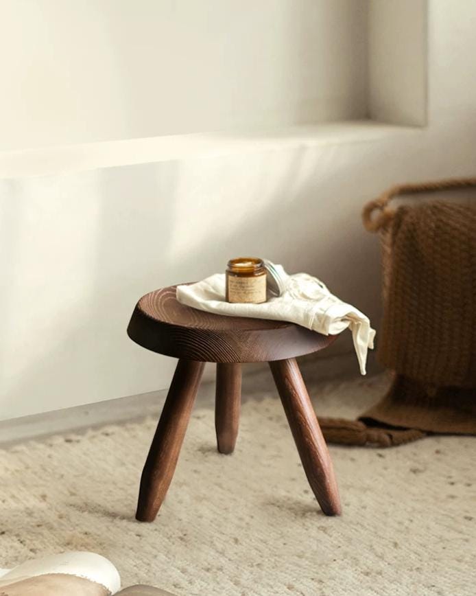 スツール Charlotte Perriand vintage stool Charlotte Perriand Style Handcrafted Stool - Etsy Canada