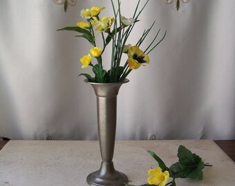 Pewter Bud Vase Etsy