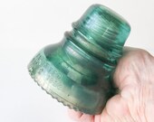Antique Turquoise Insulator Hemingray No 40 Patented May 2 1893