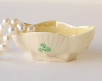 Belleek Salt Cellar Fifth Green Mark