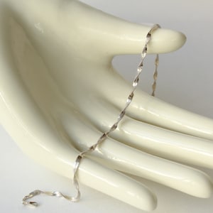 Vintage Sterling Bracelet Twisted Cable Link