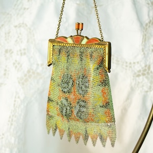 Vintage Art Deco Mesh Bag Roaring Twenties Purse