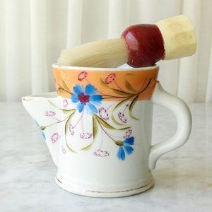 Vintage Shaving Mug And Brush Set