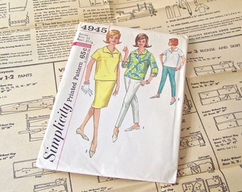 Simplicity Sewing Pattern Uncut Size 11 Pants Blouse Skirt