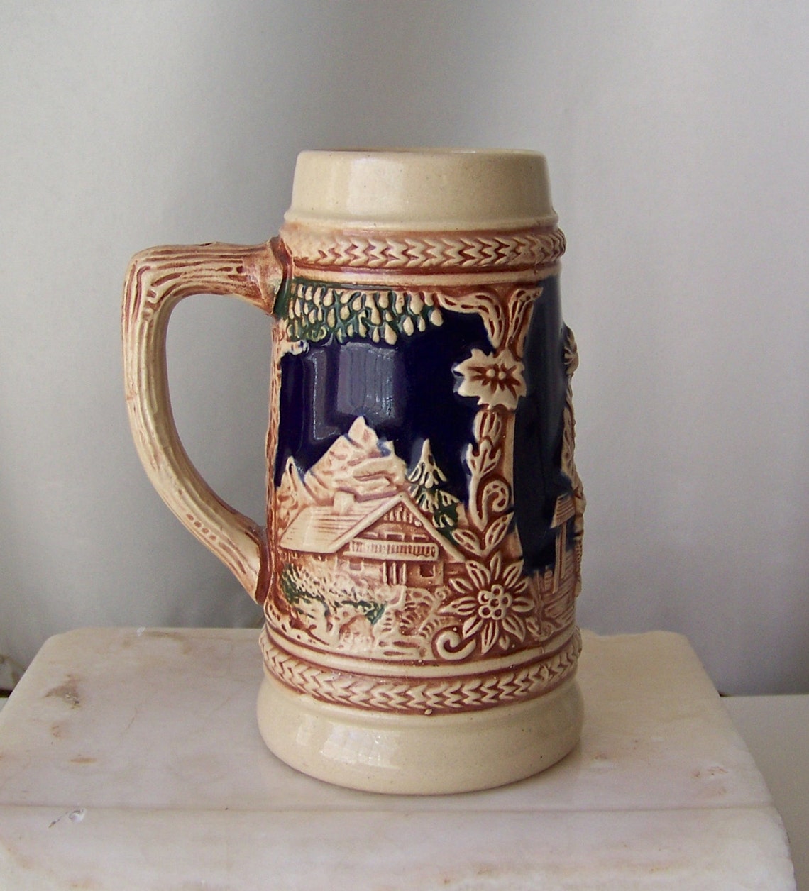 Vintage Beer Mug Germany Pictorial Home Family Church Etsy
